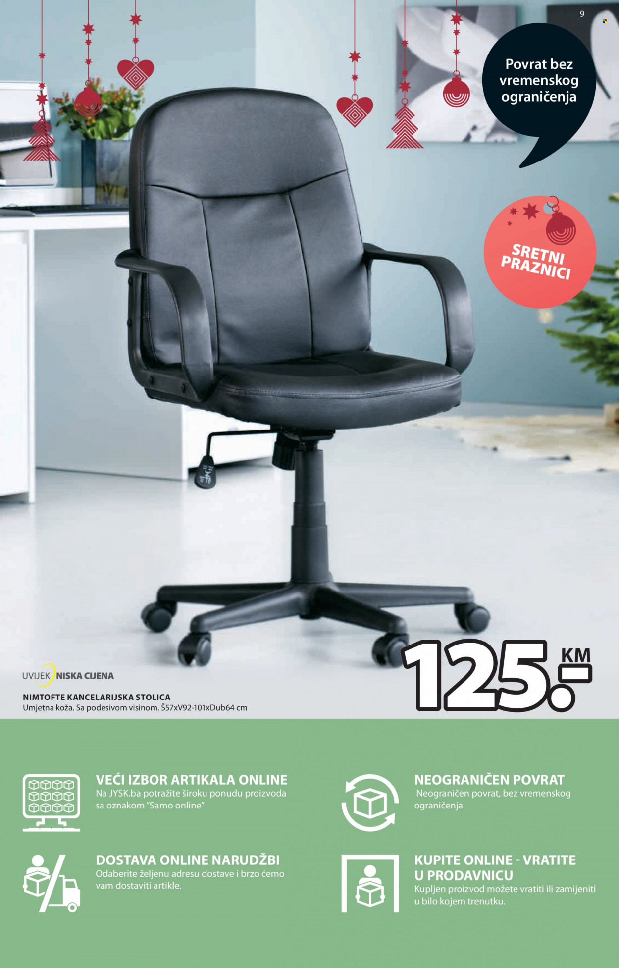thumbnail - JYSK katalog - 11.11.2021. - 28.11.2021. - Sniženi proizvodi - stolica, kancelarijska stolica. Stranica 9.
