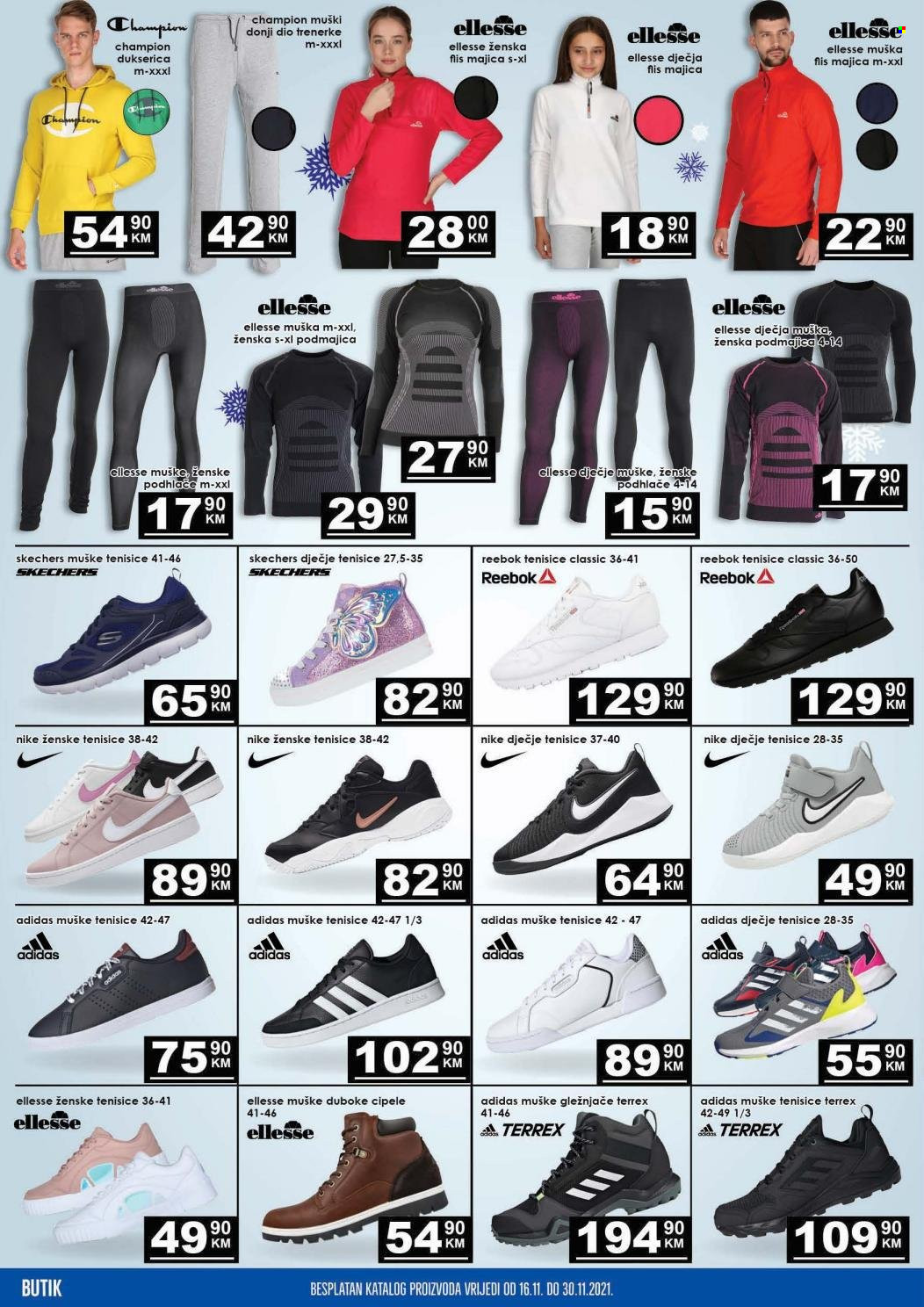 thumbnail - Prodex katalog - 16.11.2021. - 30.11.2021. - Sniženi proizvodi - Adidas, Nike, Reebok, cipele. Stranica 12.