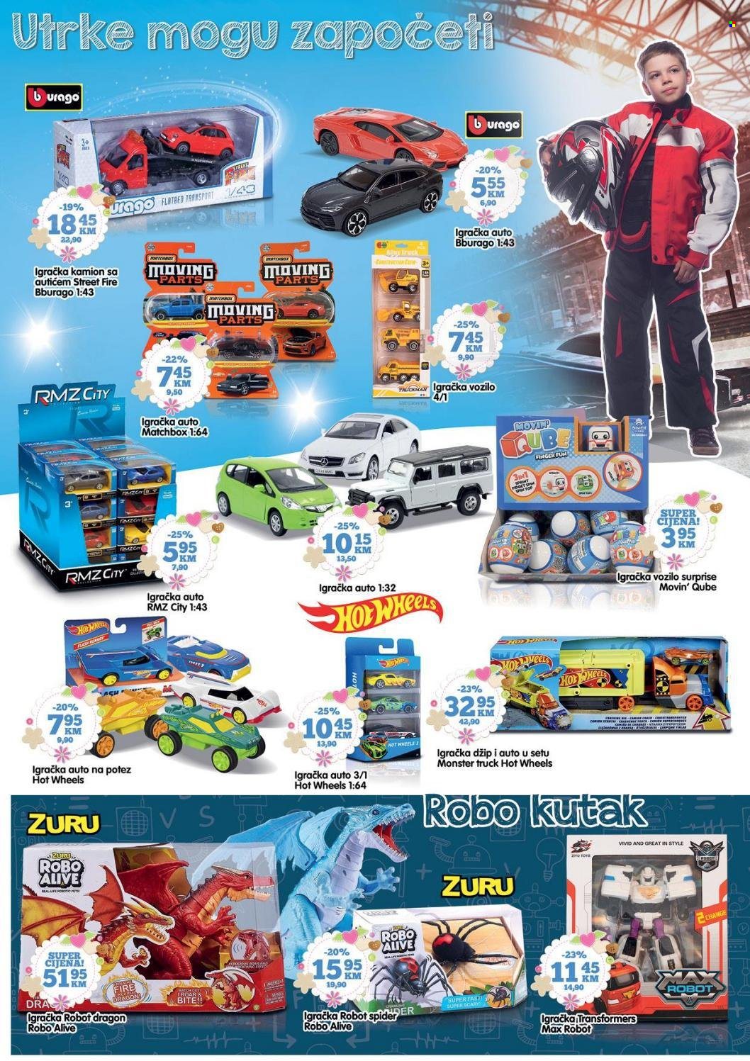 thumbnail - Bingo katalog - 25.11.2021. - 09.01.2022. - Sniženi proizvodi - Monster, Spider-Man, Hot Wheels, igračka, kamion, Robo Alive. Stranica 4.