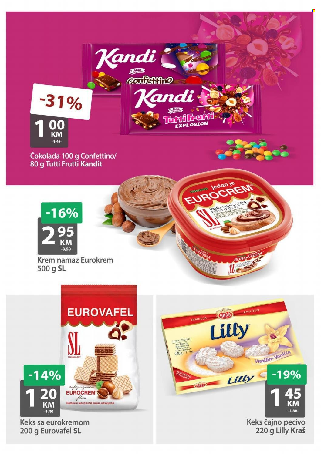 thumbnail - Bingo katalog - 02.12.2021. - 05.12.2021. - Sniženi proizvodi - led, čokolada, keks, Eurokrem. Stranica 4.