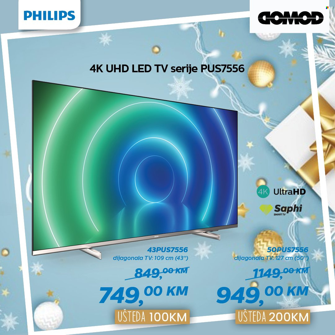 thumbnail - Domod katalog - Sniženi proizvodi - Philips, LED TV, smart tv, televizor, uhd. Stranica 1.