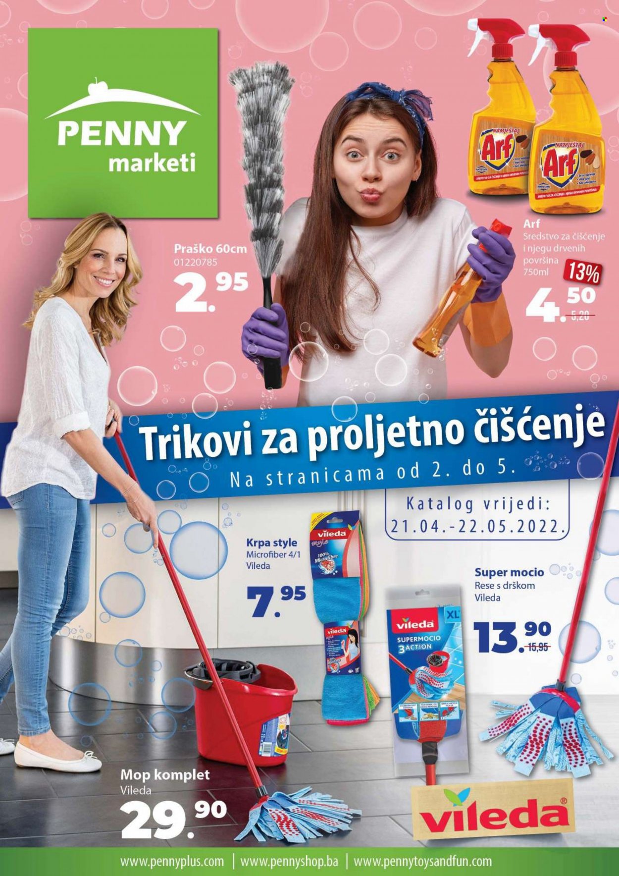 thumbnail - PENNY plus katalog - 21.04.2022. - 22.05.2022. - Sniženi proizvodi - sredstvo za čišćenje. Stranica 1.