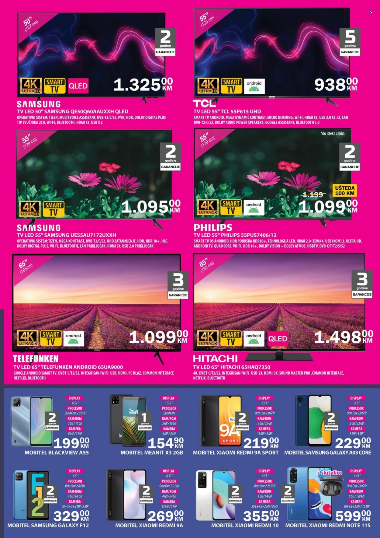 thumbnail - Bingo katalog - 17.06.2022. - 18.07.2022. - Sniženi proizvodi - led, Philips, Samsung, Tcl, Xiaomi. Stranica 3.