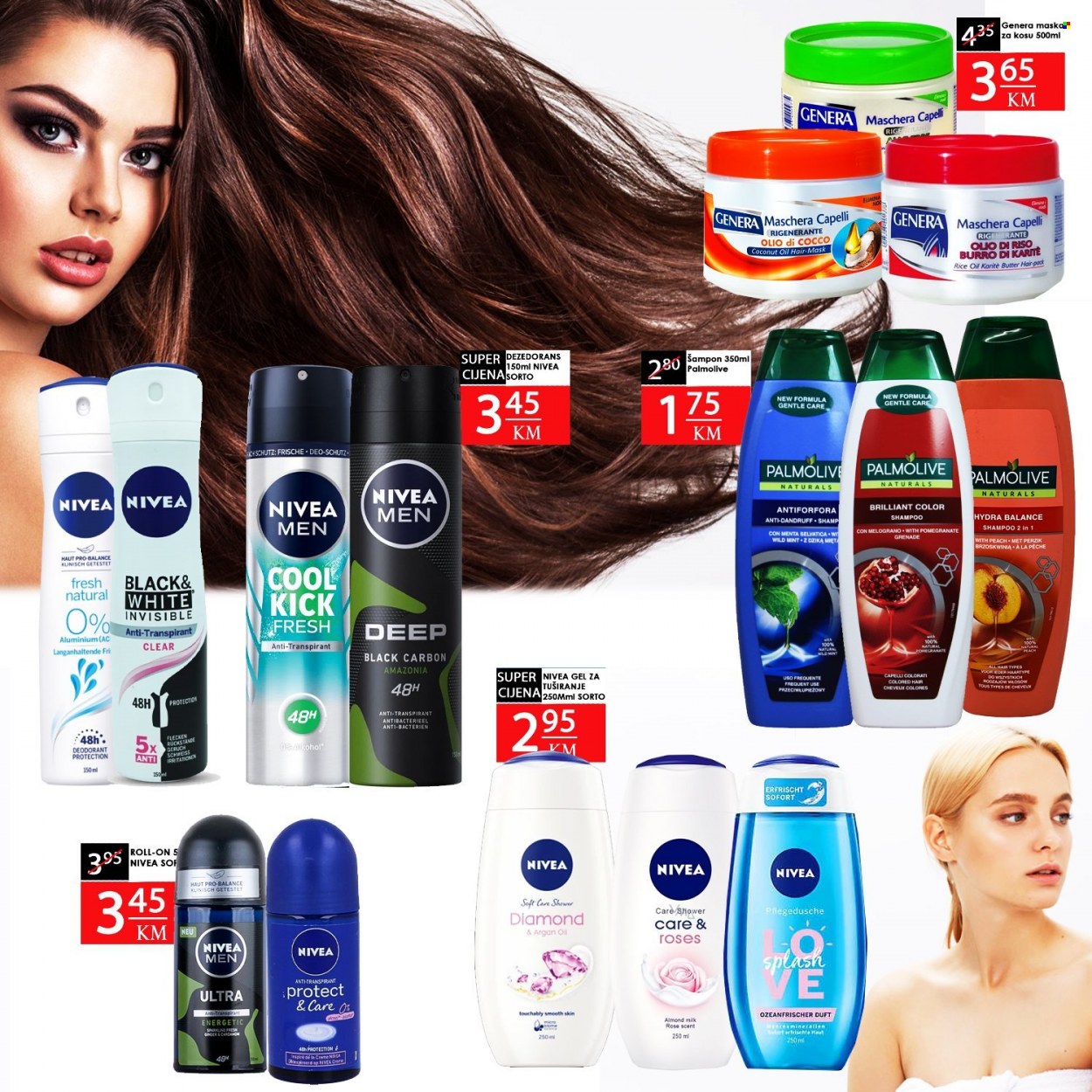 thumbnail - Belamionix katalog - 01.07.2022. - 03.07.2022. - Sniženi proizvodi - šampon, Palmolive, gel za tuširanje, Nivea, maska za kosu, deodorant, roll-on. Stranica 5.