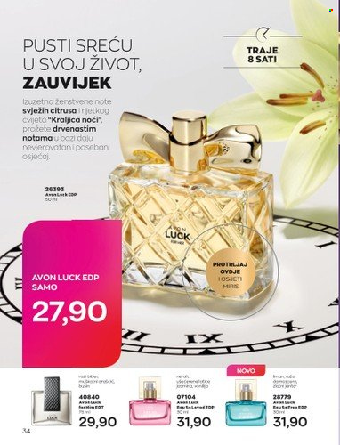 thumbnail - Avon katalog - 01.08.2022. - 31.08.2022. - Sniženi proizvodi - eau de parfum. Stranica 34.