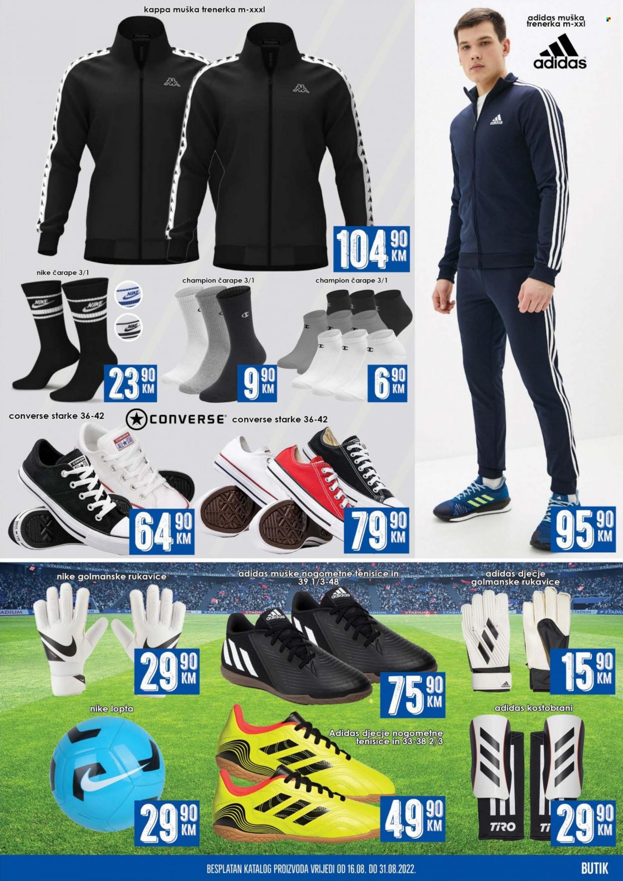 thumbnail - Prodex katalog - 16.08.2022. - 31.08.2022. - Sniženi proizvodi - Adidas, Converse, Nike, čarape. Stranica 11.