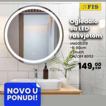 thumbnail - Ogledalo sa led rasvjetom