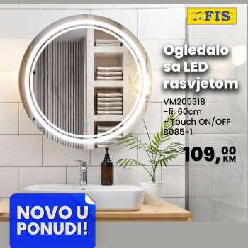 thumbnail - Ogledalo sa led rasvjetom