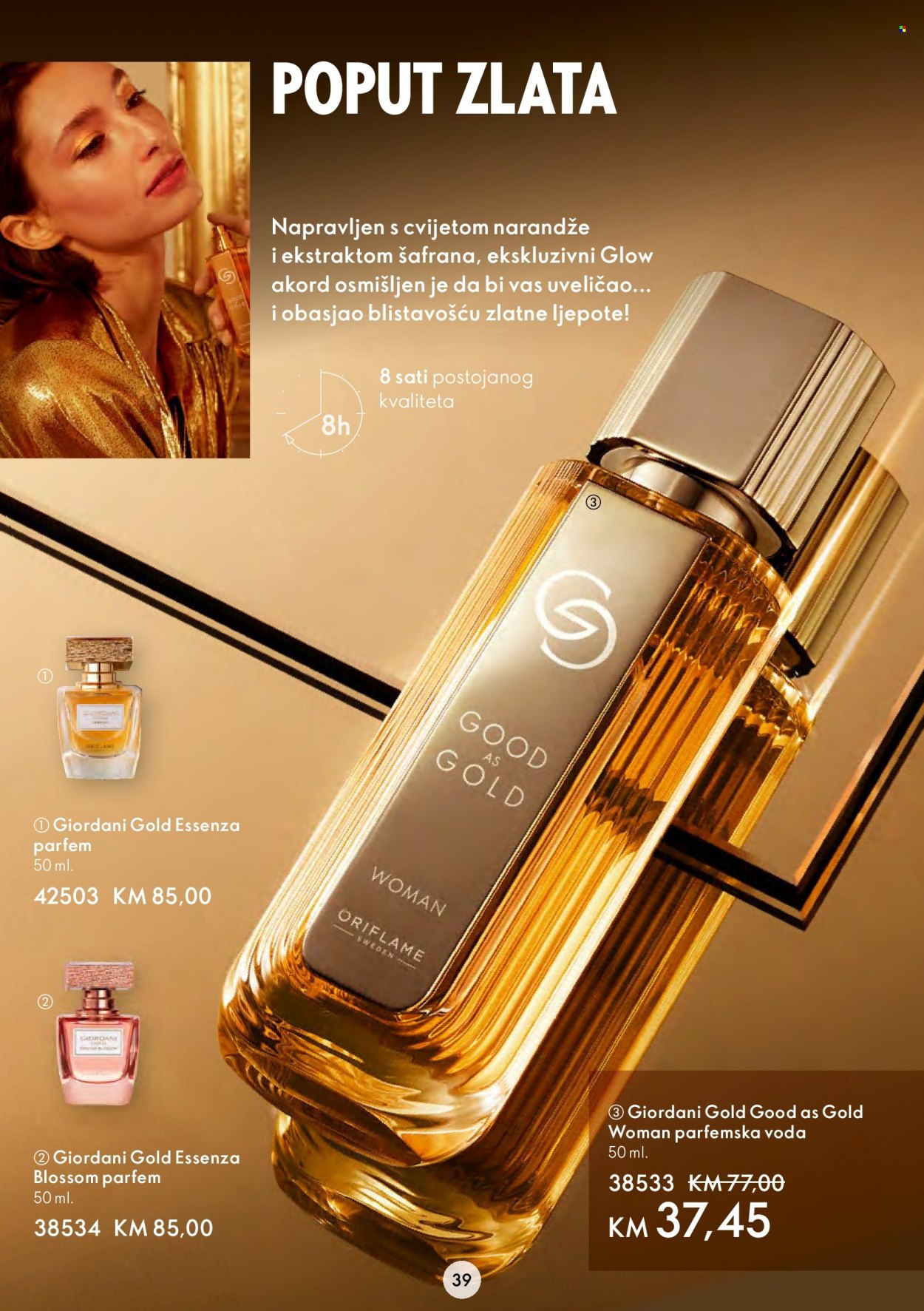 thumbnail - Oriflame katalog - 01.02.2023. - 21.02.2023. - Sniženi proizvodi - eau de parfum, Giordani Gold. Stranica 39.