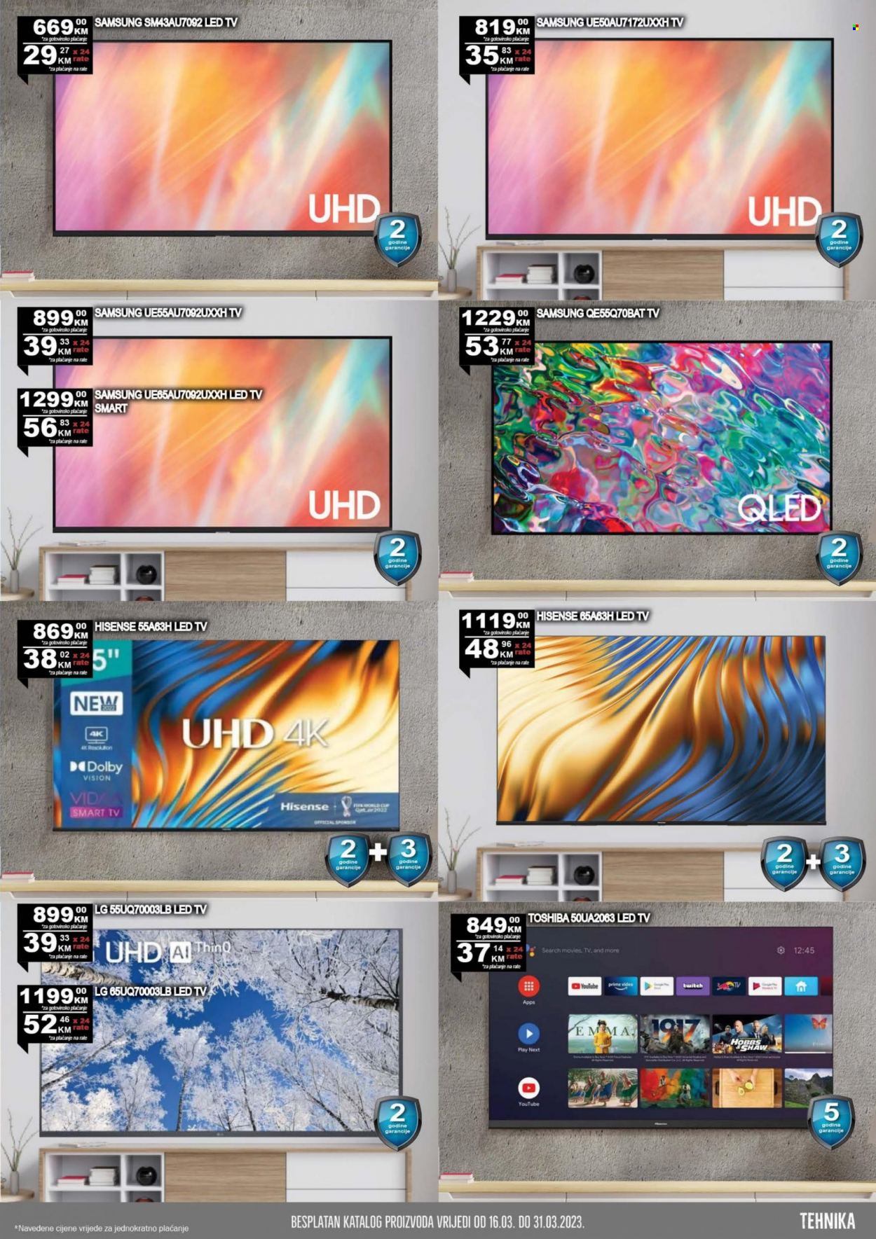 thumbnail - Prodex katalog - 16.03.2023. - 31.03.2023. - Sniženi proizvodi - led, LG, Toshiba, Samsung. Stranica 27.