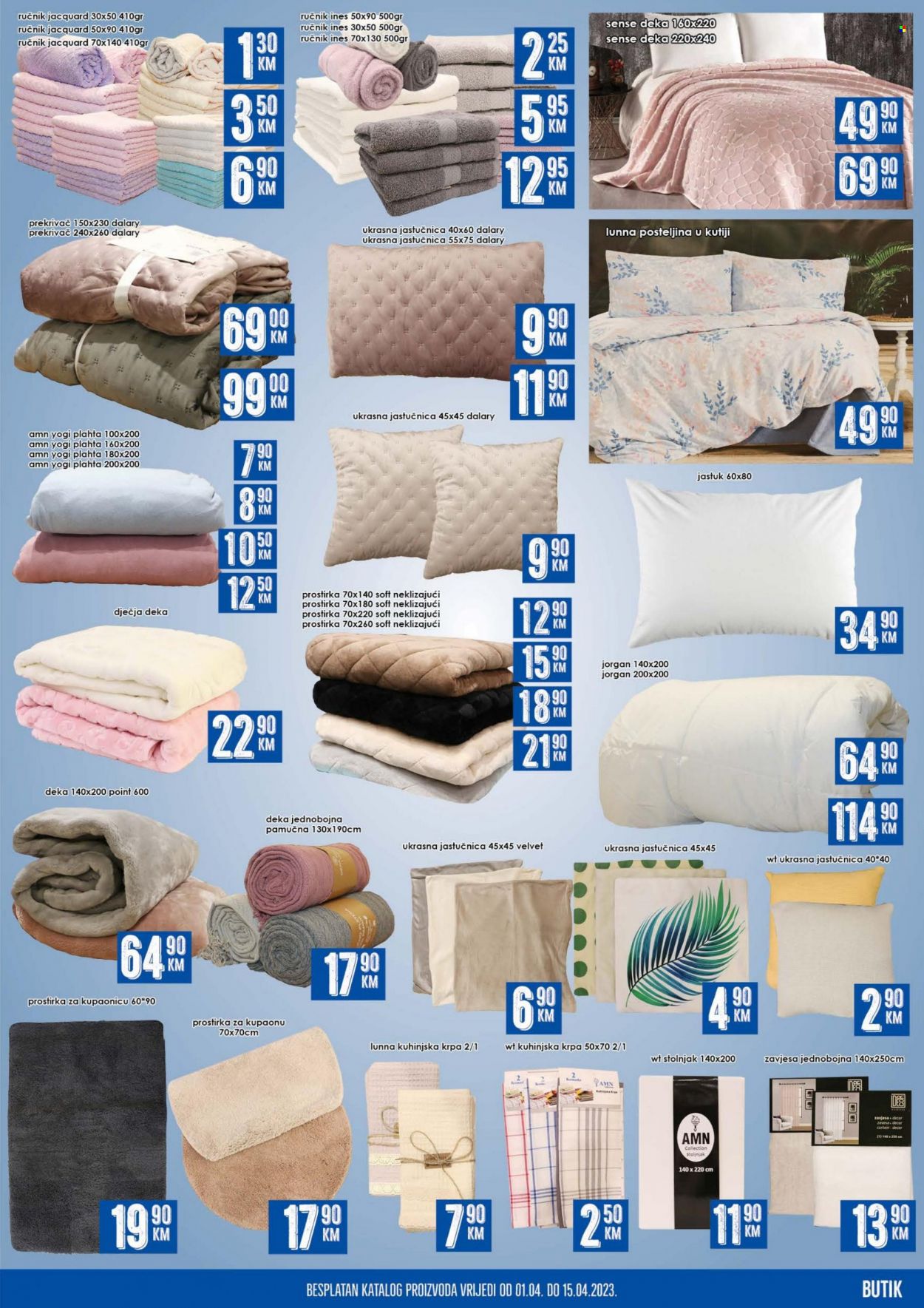 thumbnail - Prodex katalog - 01.04.2023. - 15.04.2023. - Sniženi proizvodi - deka, jastuk, jorgan, zavjesa, jastučnica. Stranica 19.