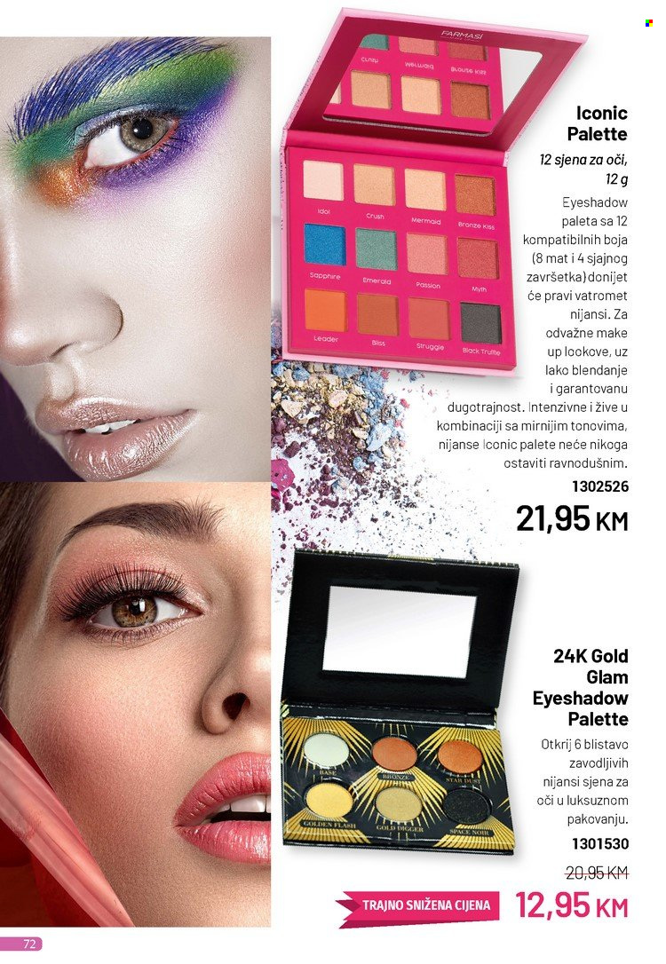 thumbnail - Farmasi katalog - 01.05.2023. - 31.05.2023. - Sniženi proizvodi - Palette, eyeshadow, makeup. Stranica 72.