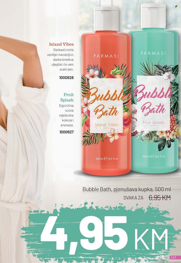 Farmasi katalog - 01.05.2023. - 31.05.2023. - Sniženi proizvodi - bubble bath, bath. Stranica 117.