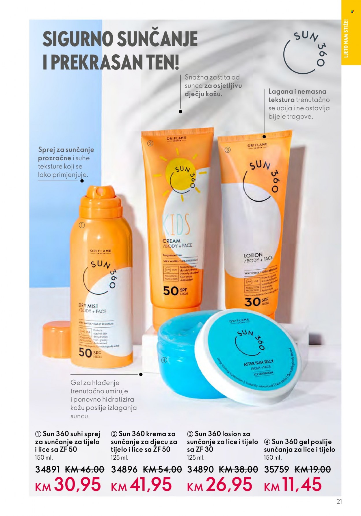 Oriflame katalog - 17.05.2023. - 06.06.2023. - Sniženi proizvodi - krema, losion, sun lotion, fragrance. Stranica 21.