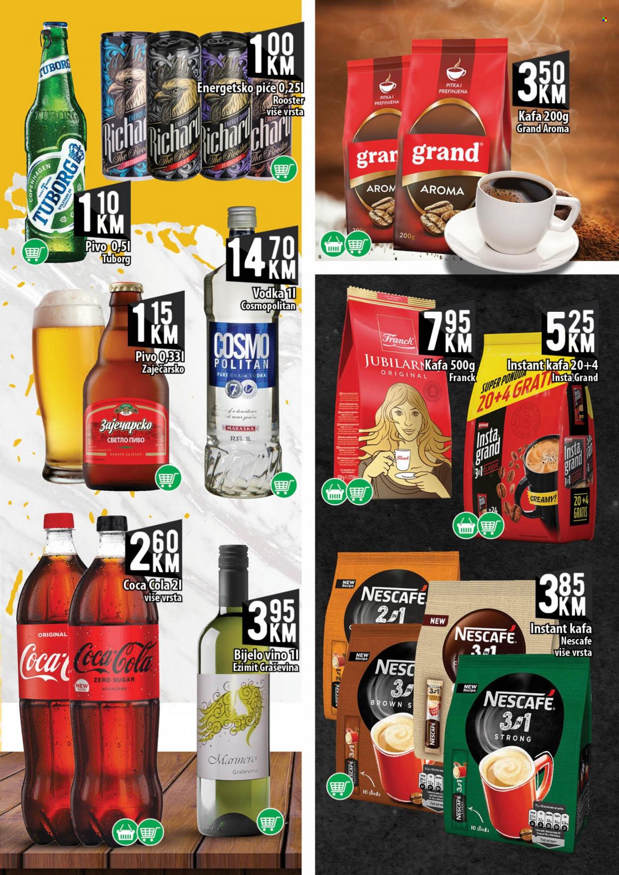 thumbnail - Kort marketi katalog - 26.05.2023. - 21.06.2023. - Sniženi proizvodi - pivo, Maraska, Coca-Cola, energy drink, Graševina, vino, vodka. Stranica 11.