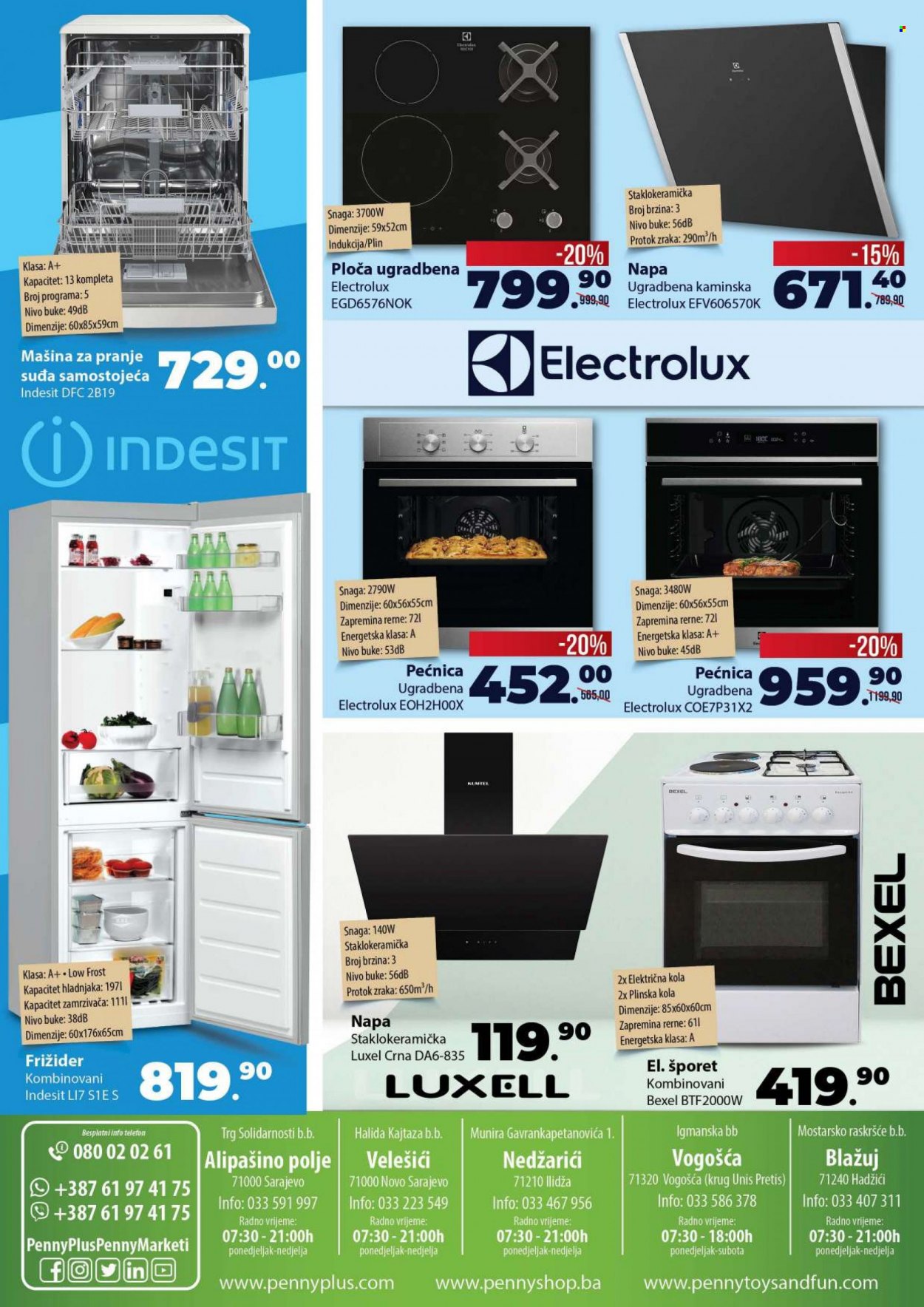 thumbnail - PENNY plus katalog - 28.05.2023. - 18.06.2023. - Sniženi proizvodi - Electrolux, Indesit, frižider, mašina za suđe. Stranica 14.