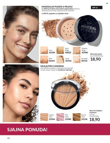 Avon katalog - 01.09.2023. - 30.09.2023. - Sniženi proizvodi - powder. Stranica 50.