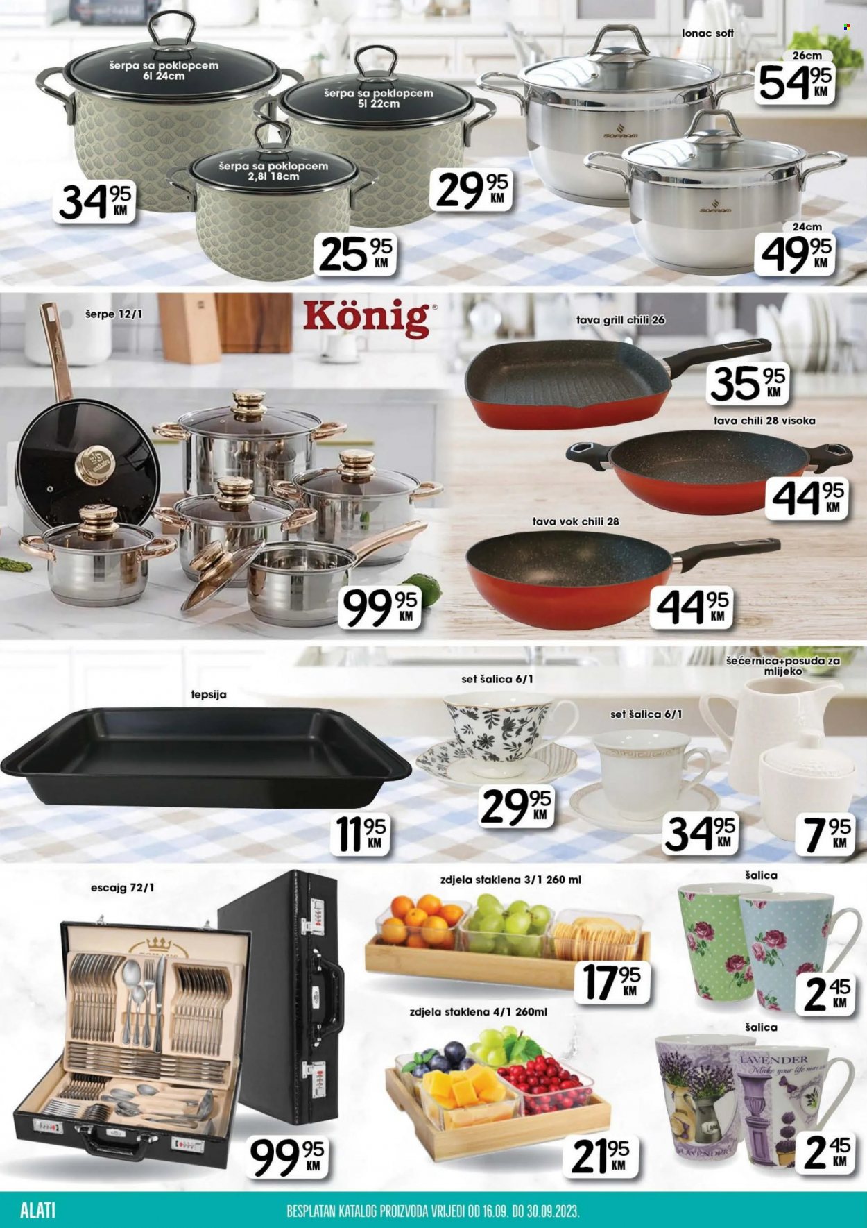 Prodex katalog - 16.09.2023. - 30.09.2023. - Sniženi proizvodi - könig, staklena, šalica, zdjela, posuda. Stranica 20.