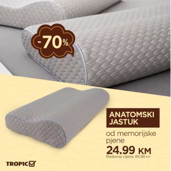thumbnail - Anatomski jastuk od memorijske pjene