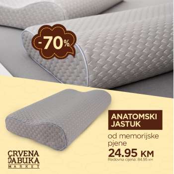 thumbnail - Anatomski jastuk od memorijske pjene