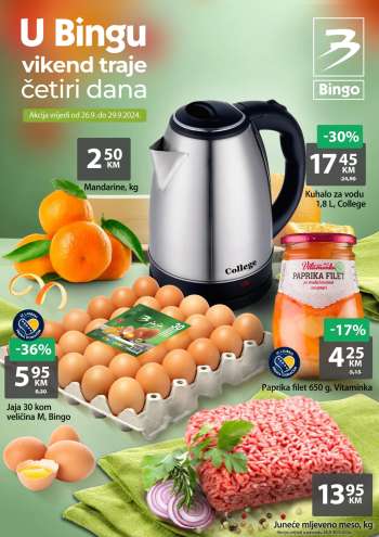 Bingo katalog - 26.09.2024. - 29.09.2024.