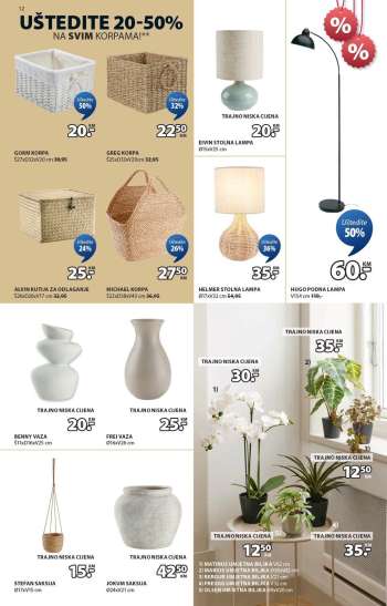 thumbnail - Stolna lampa EIVIN Ø15xV25cm porcelan
