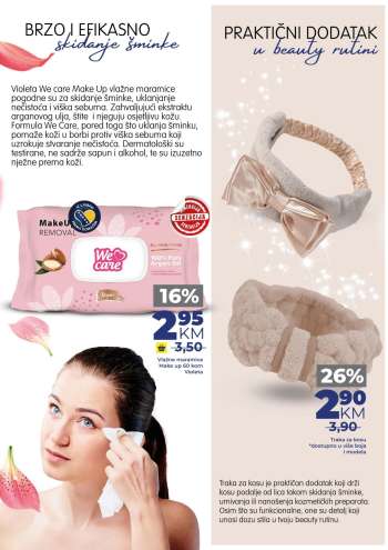 thumbnail - Vlažne maramice Make up 60 kom Violeta