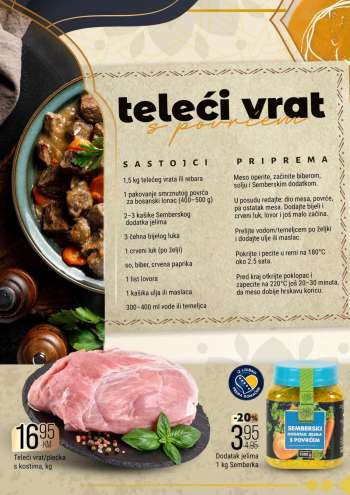 thumbnail - Teleći vrat/plećka s kostima, kg