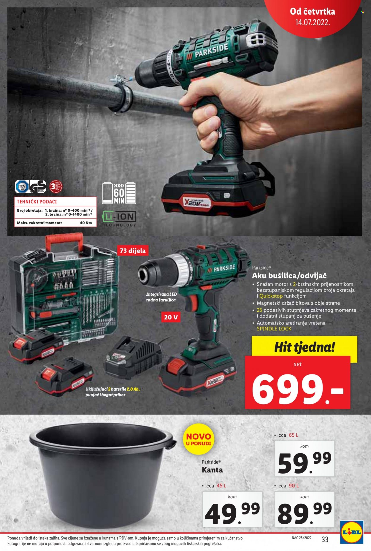 Lidl katalog - 11.07.2022. - 17.07.2022. Stranica 33