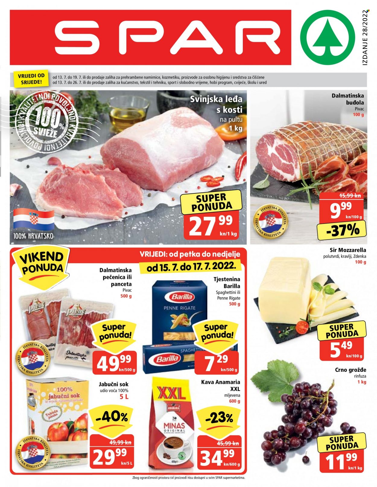 SPAR katalog - 13.07.2022. - 19.07.2022. Stranica 1