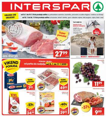 INTERSPAR katalog - 13.07.2022. - 19.07.2022.