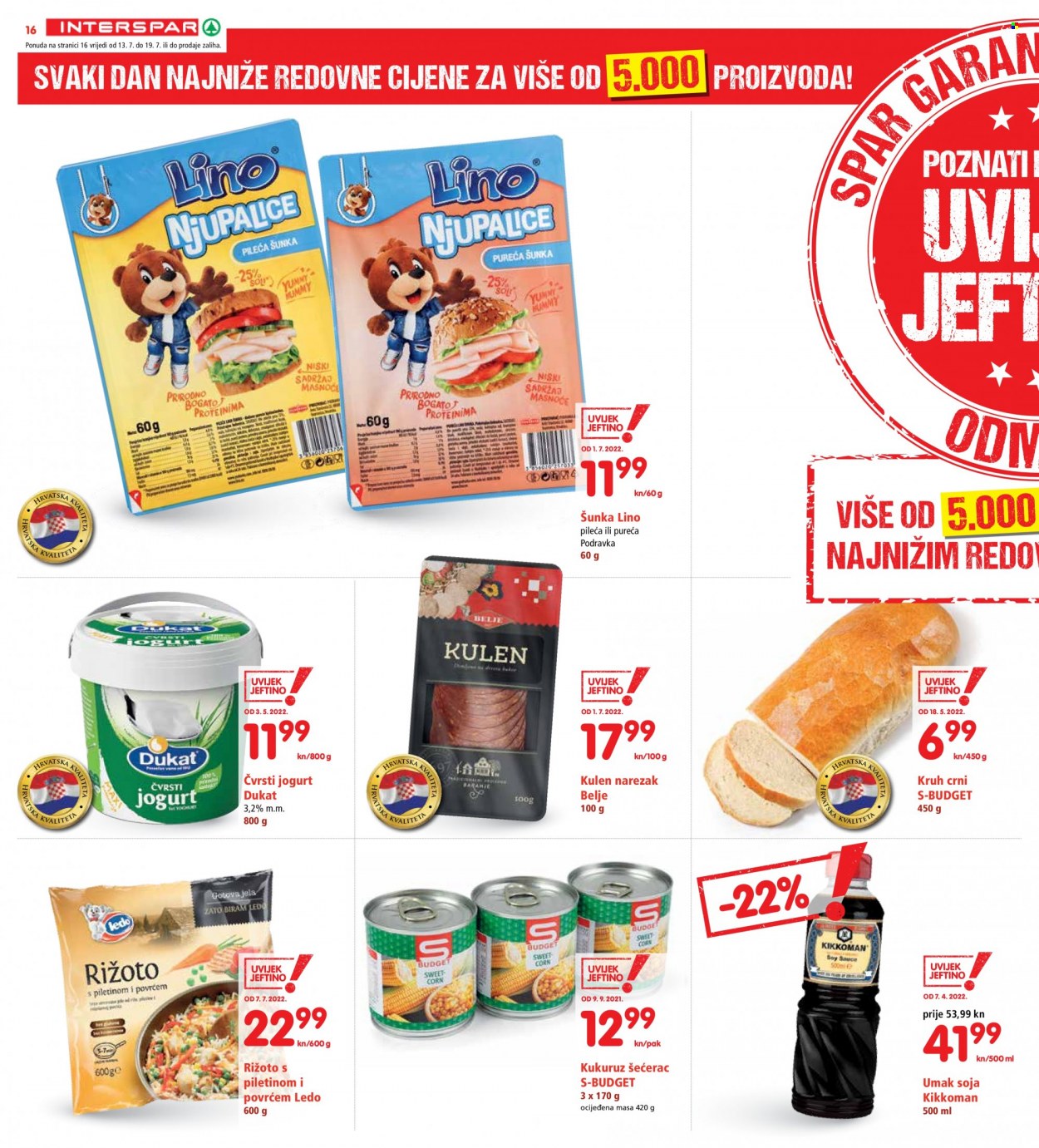 INTERSPAR katalog - 13.07.2022. - 19.07.2022. Stranica 16