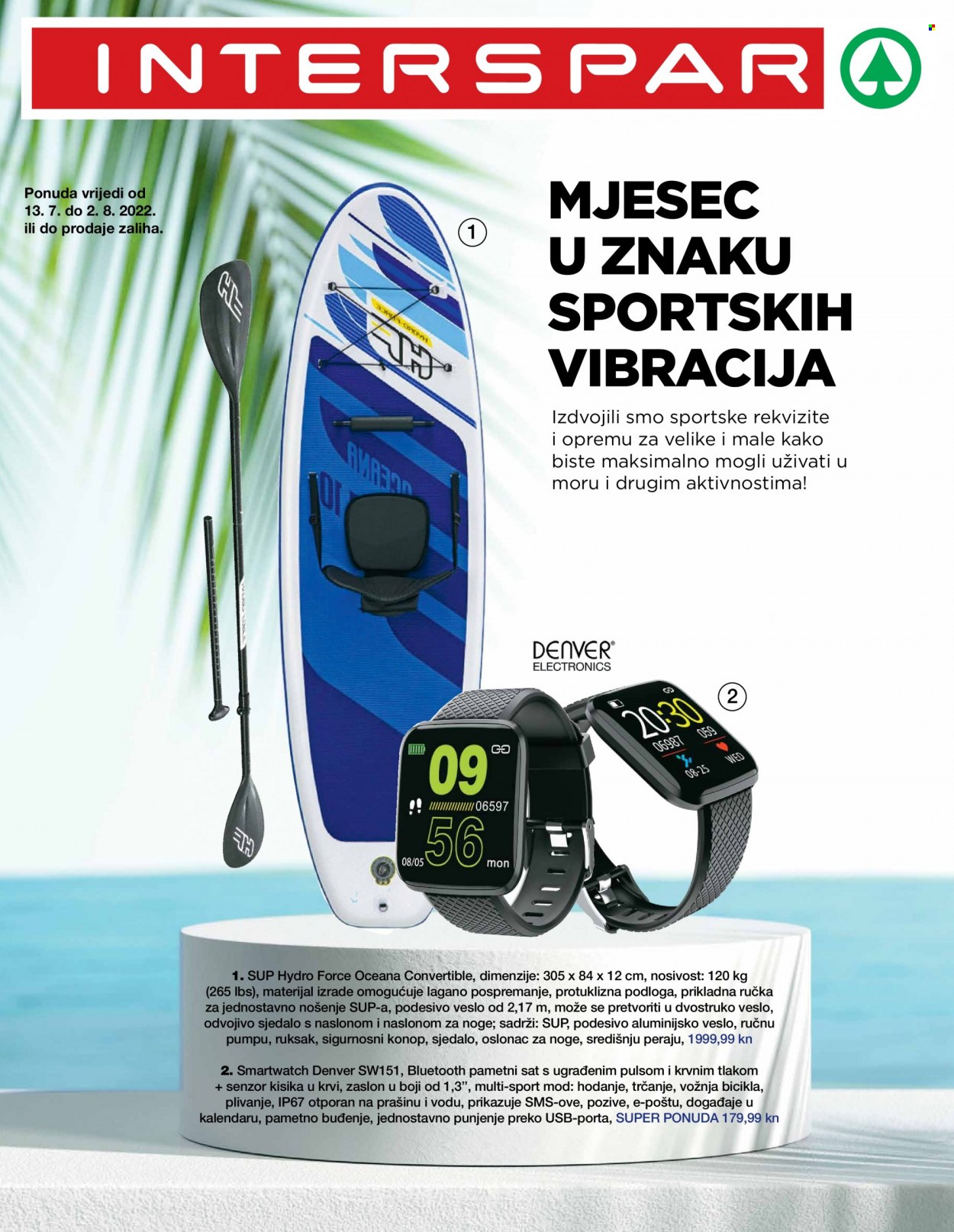 INTERSPAR katalog - 13.07.2022. - 02.08.2022. Stranica 1