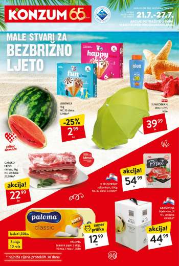 Konzum katalog - 21.07.2022. - 27.07.2022.