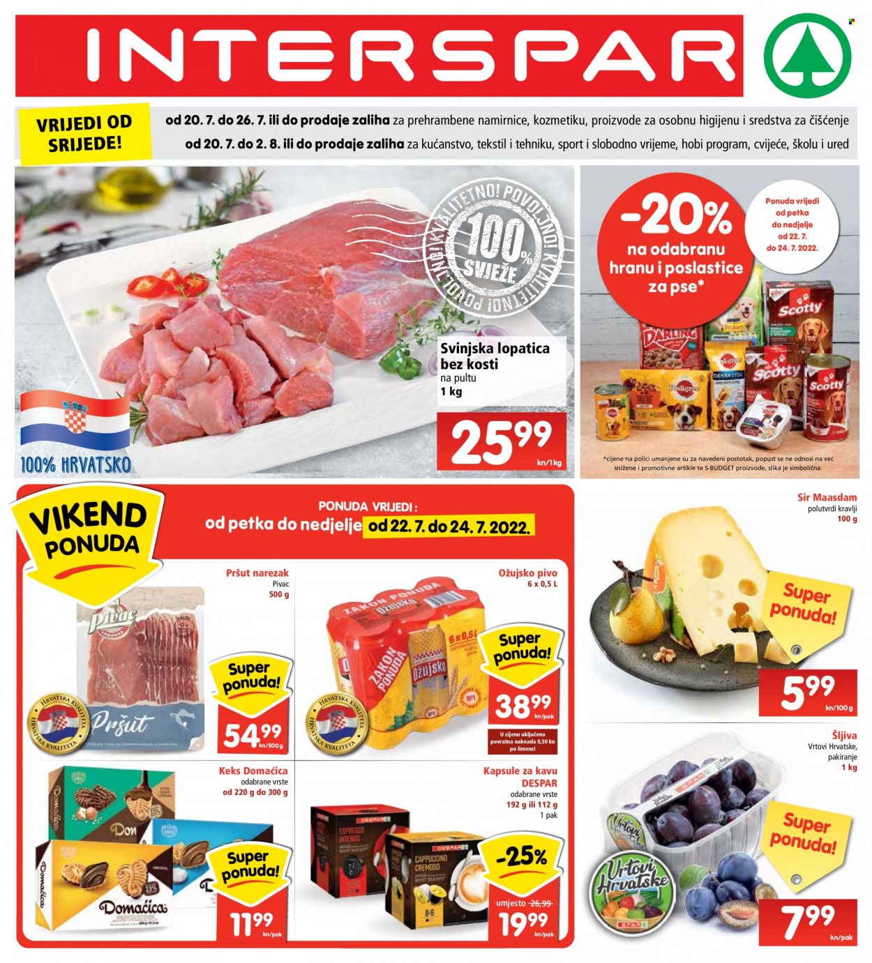 INTERSPAR katalog - 20.07.2022. - 26.07.2022. Stranica 1