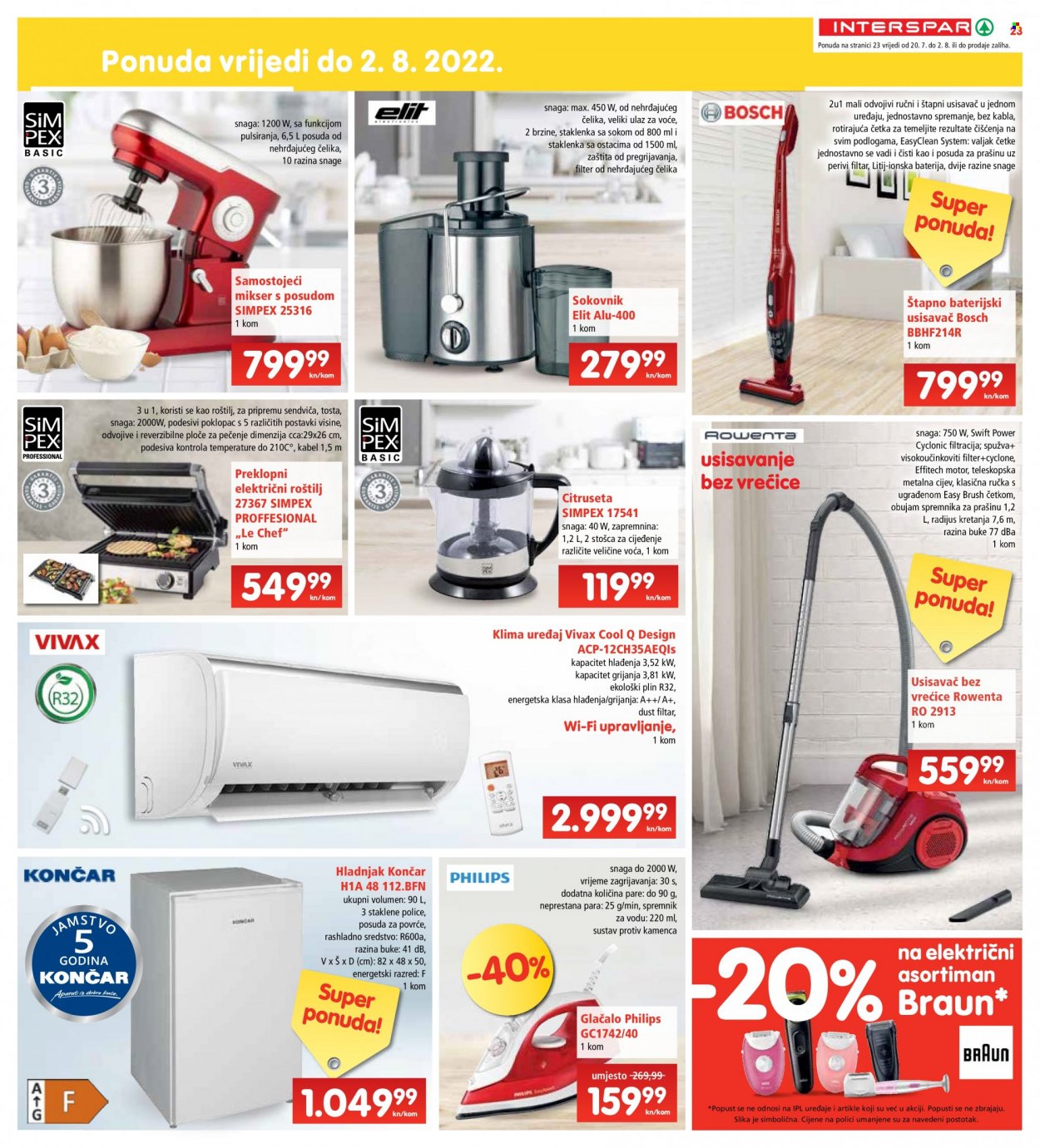 INTERSPAR katalog - 20.07.2022. - 26.07.2022. Stranica 23