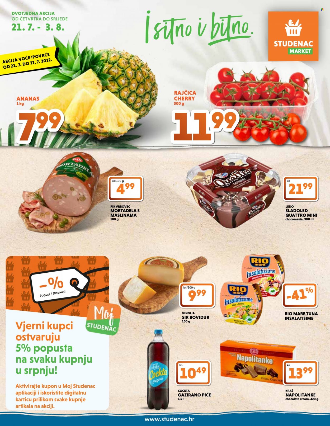Studenac katalog - 21.07.2022. - 03.08.2022. Stranica 1