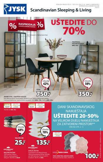 JYSK katalog - 21.07.2022. - 10.08.2022.