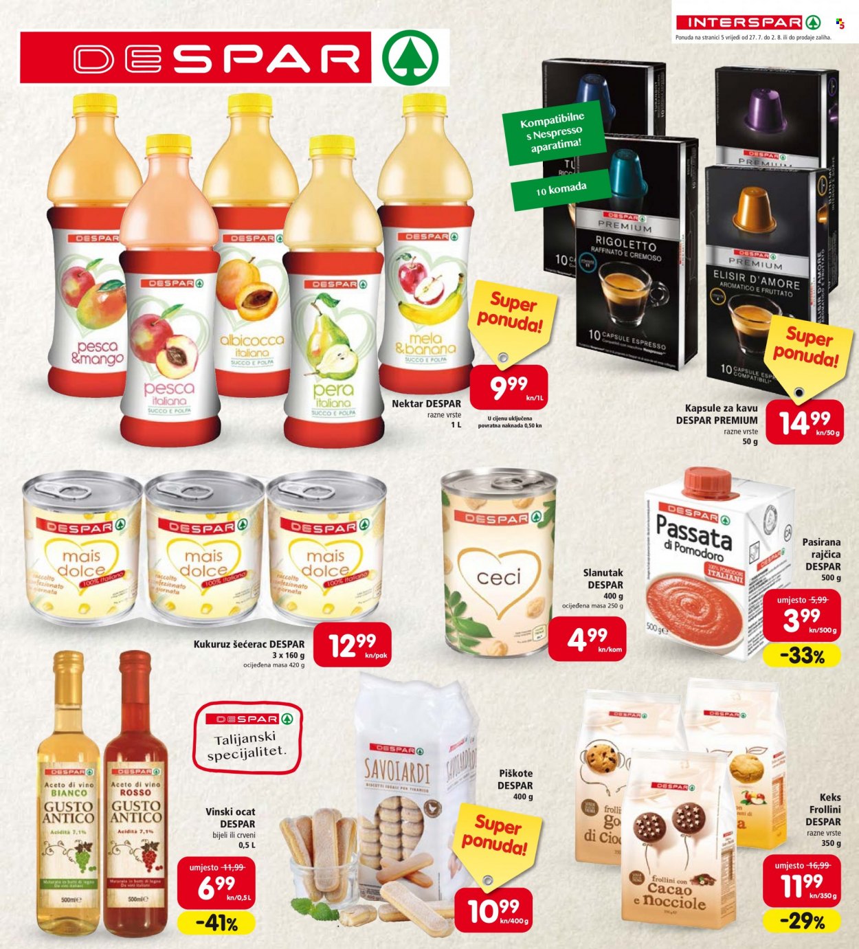 INTERSPAR katalog - 27.07.2022. - 02.08.2022. Stranica 5