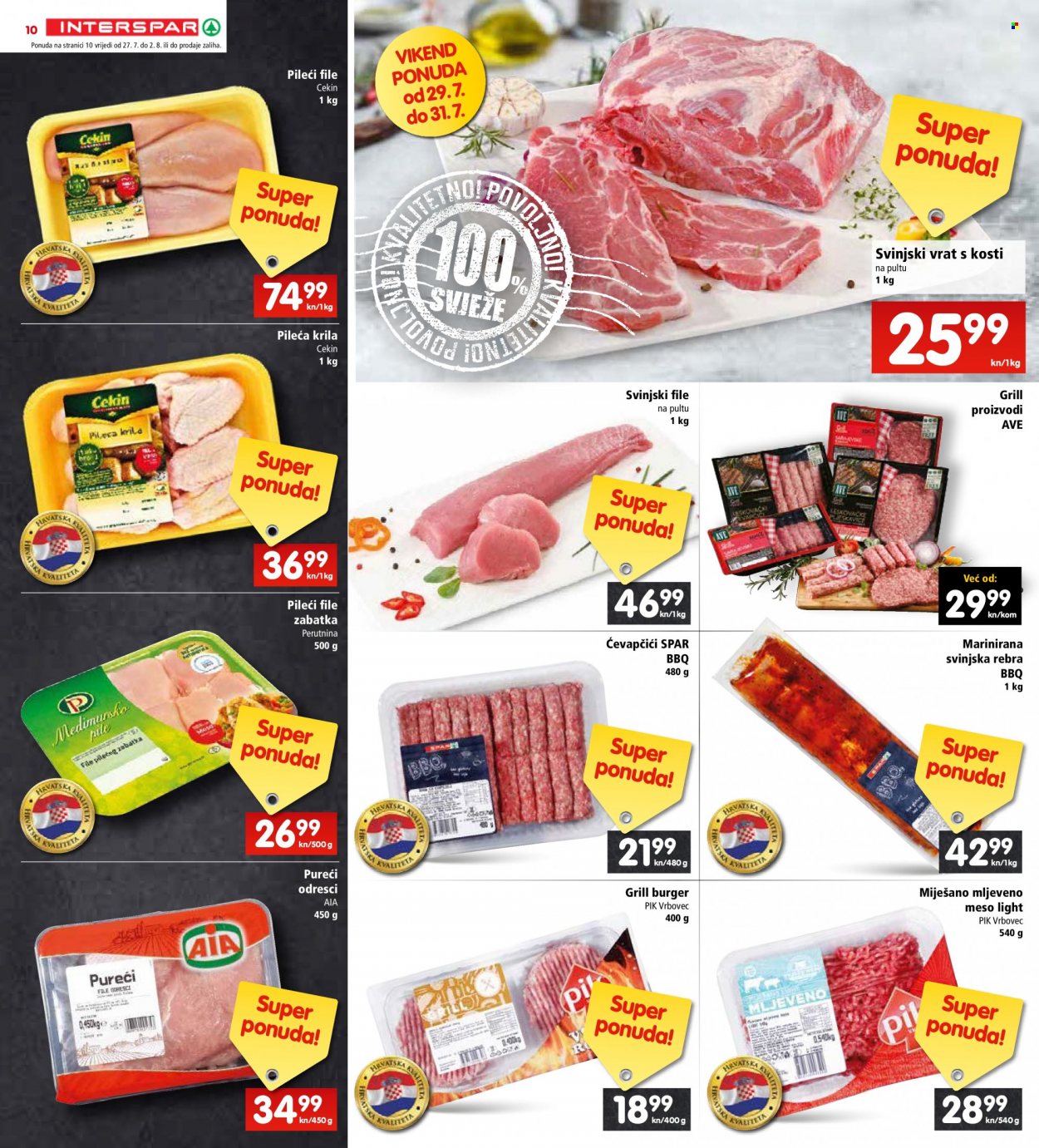 INTERSPAR katalog - 27.07.2022. - 02.08.2022. Stranica 10