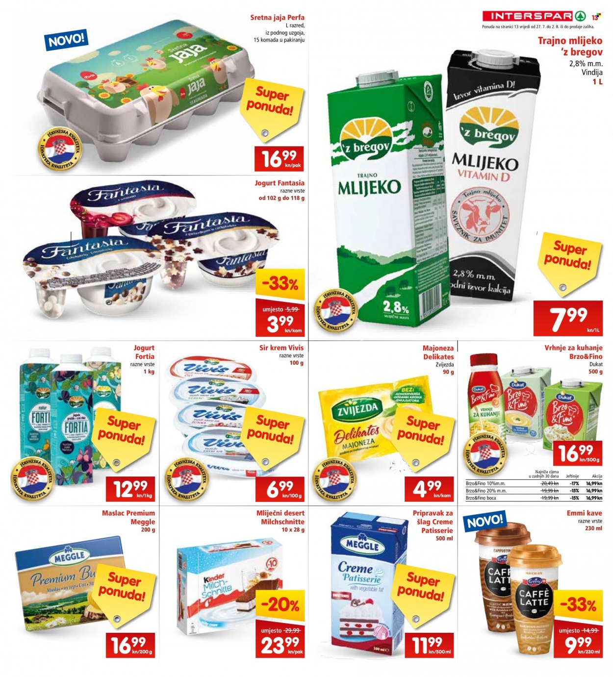 INTERSPAR katalog - 27.07.2022. - 02.08.2022. Stranica 13
