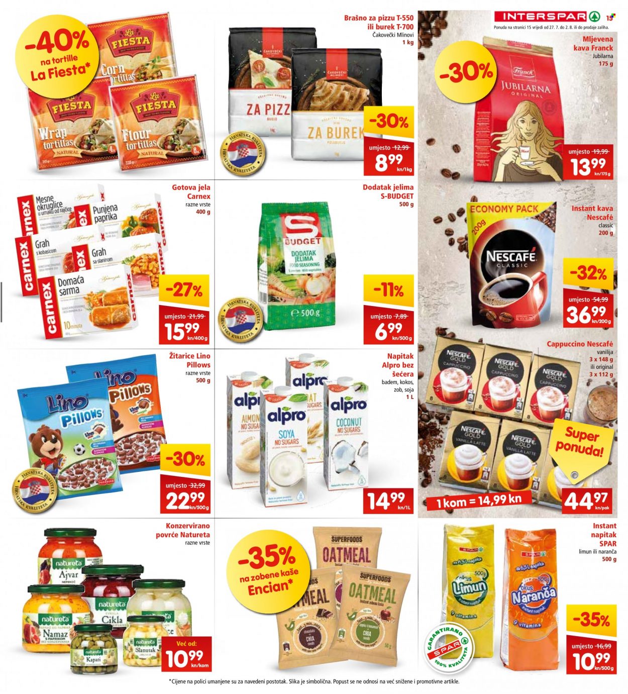 INTERSPAR katalog - 27.07.2022. - 02.08.2022. Stranica 15