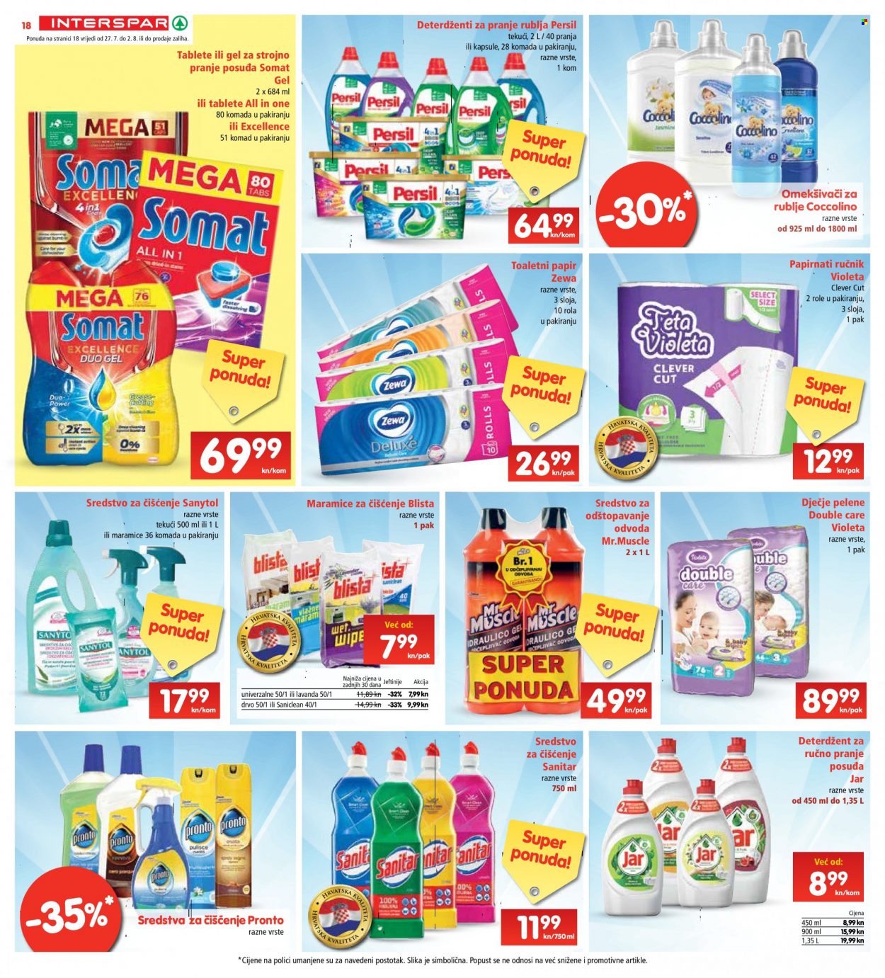 INTERSPAR katalog - 27.07.2022. - 02.08.2022. Stranica 18