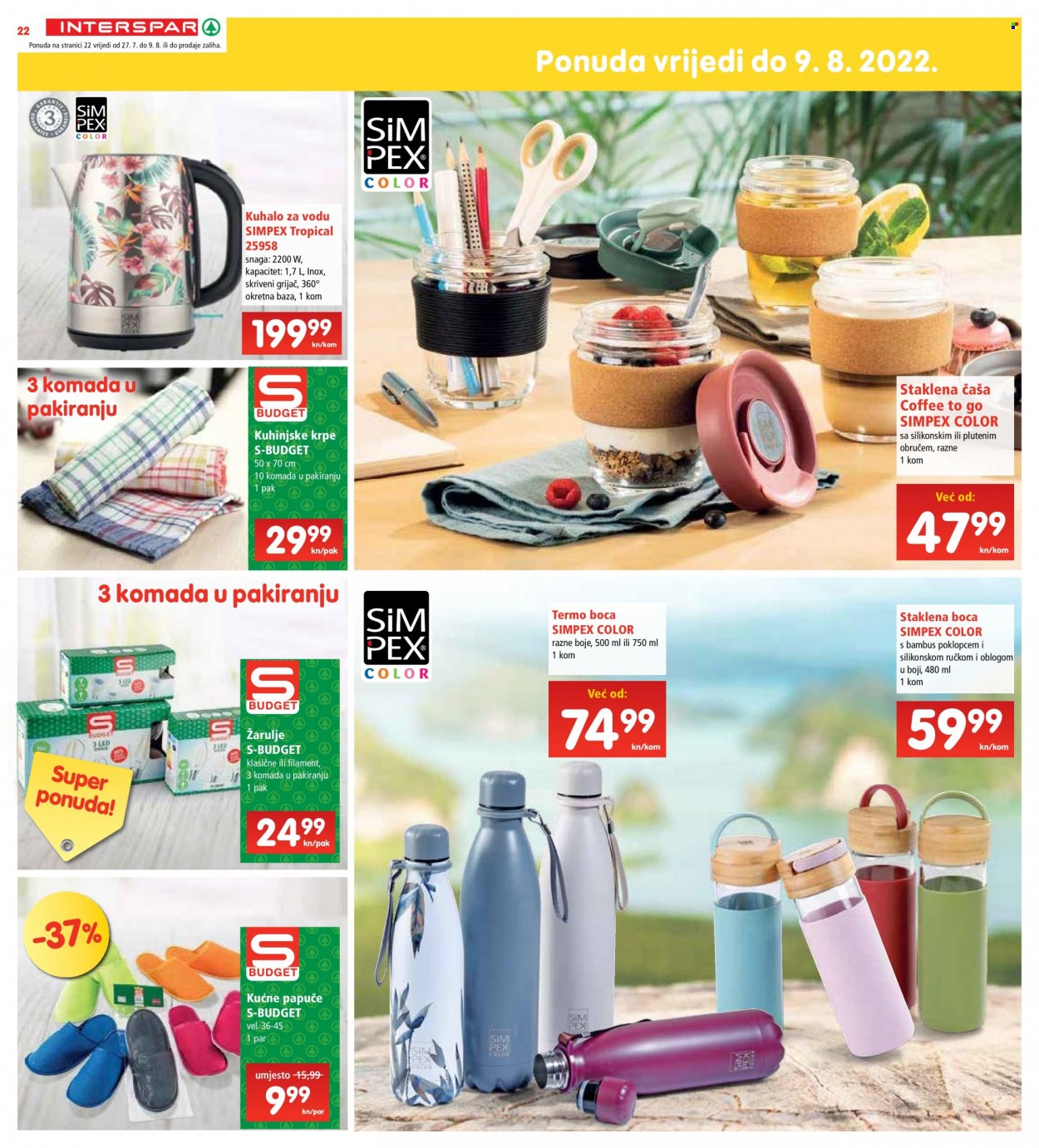INTERSPAR katalog - 27.07.2022. - 02.08.2022. Stranica 22