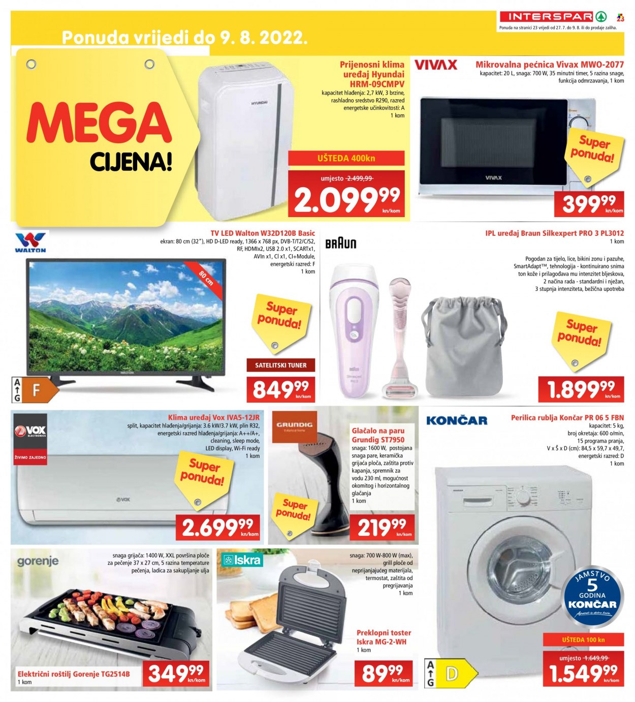 INTERSPAR katalog - 27.07.2022. - 02.08.2022. Stranica 23