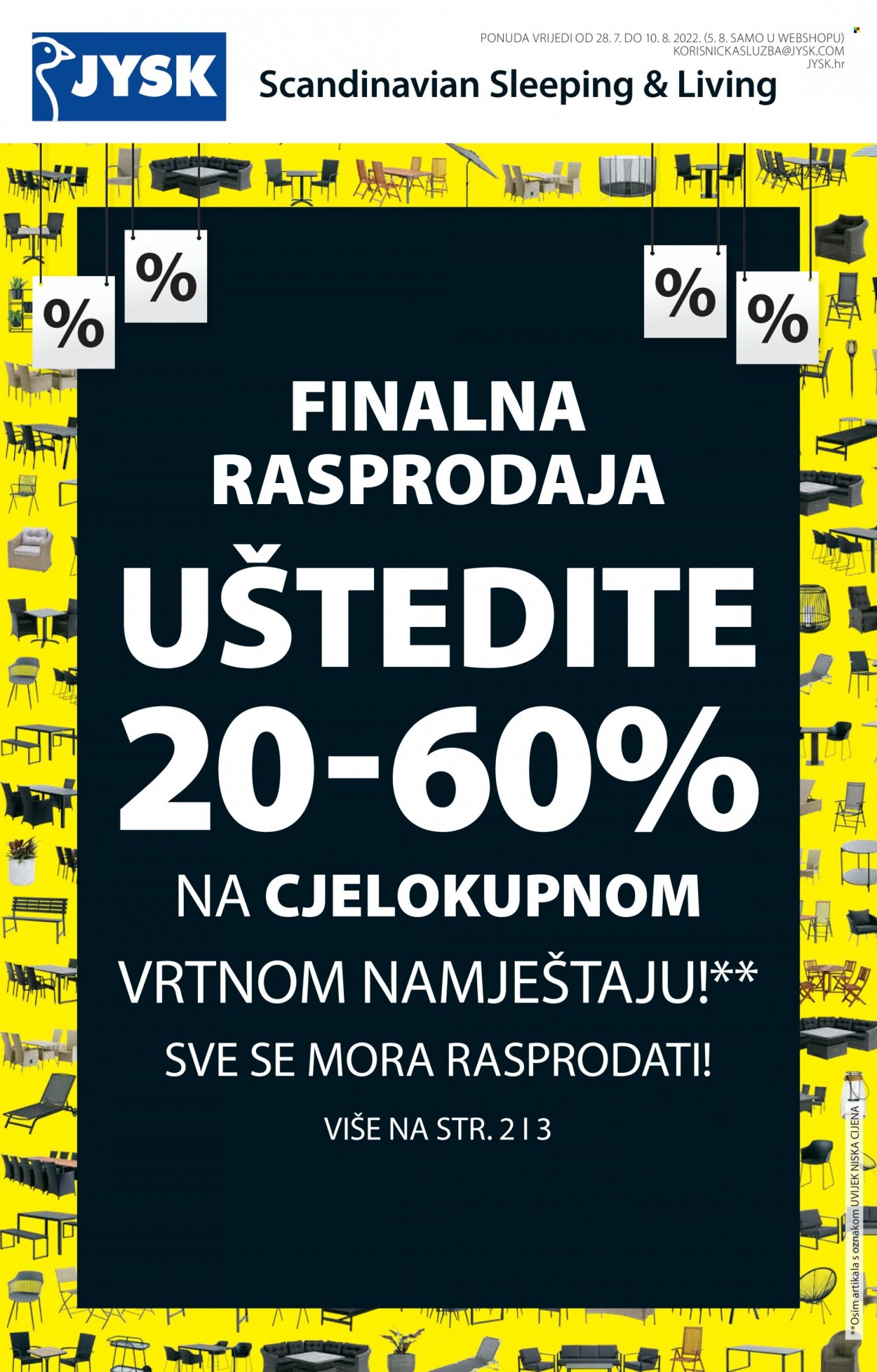 JYSK katalog - 28.07.2022. - 10.08.2022. Stranica 1