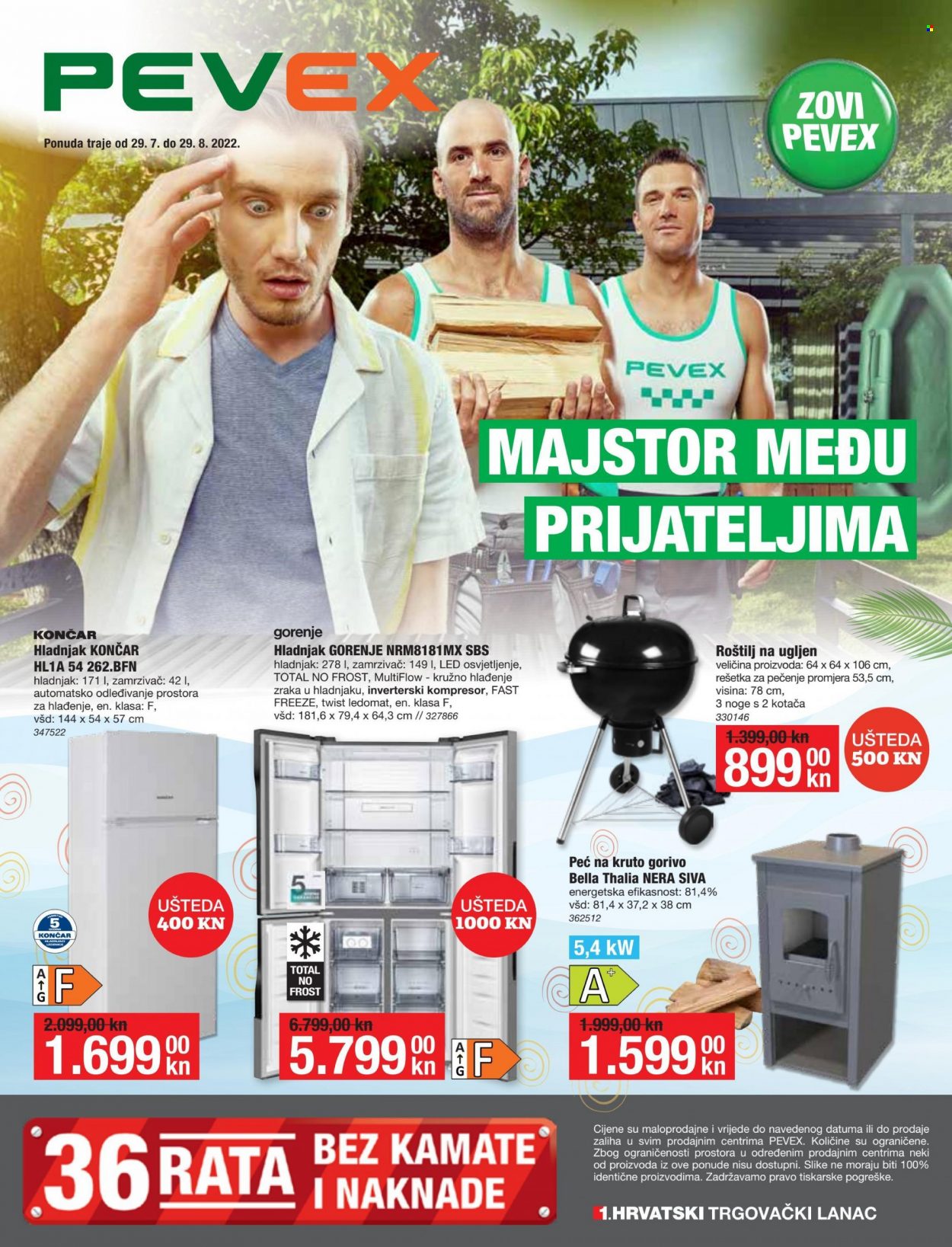 Pevex katalog - 29.07.2022. - 29.08.2022. Stranica 1