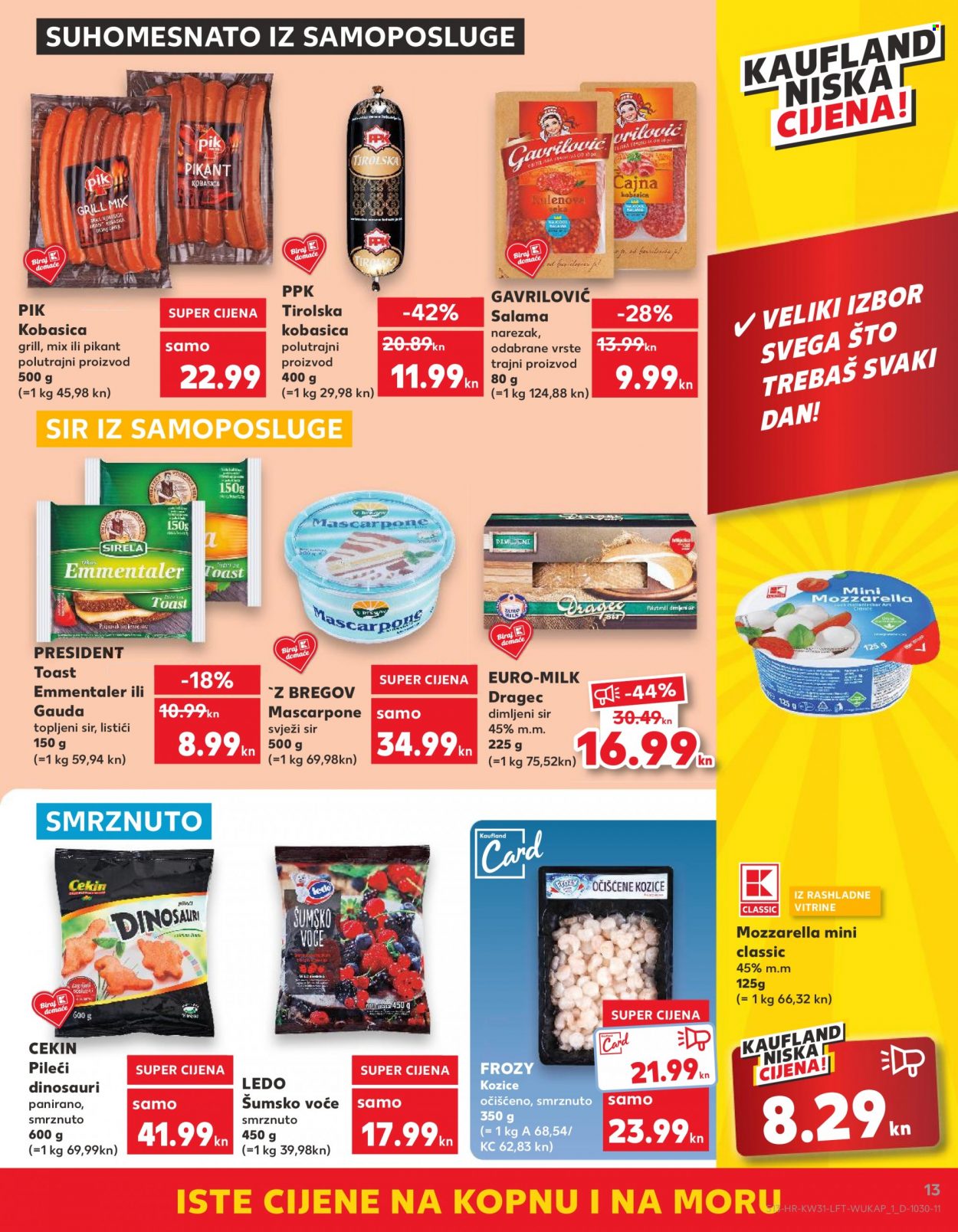 Kaufland katalog - 03.08.2022. - 09.08.2022. Stranica 13
