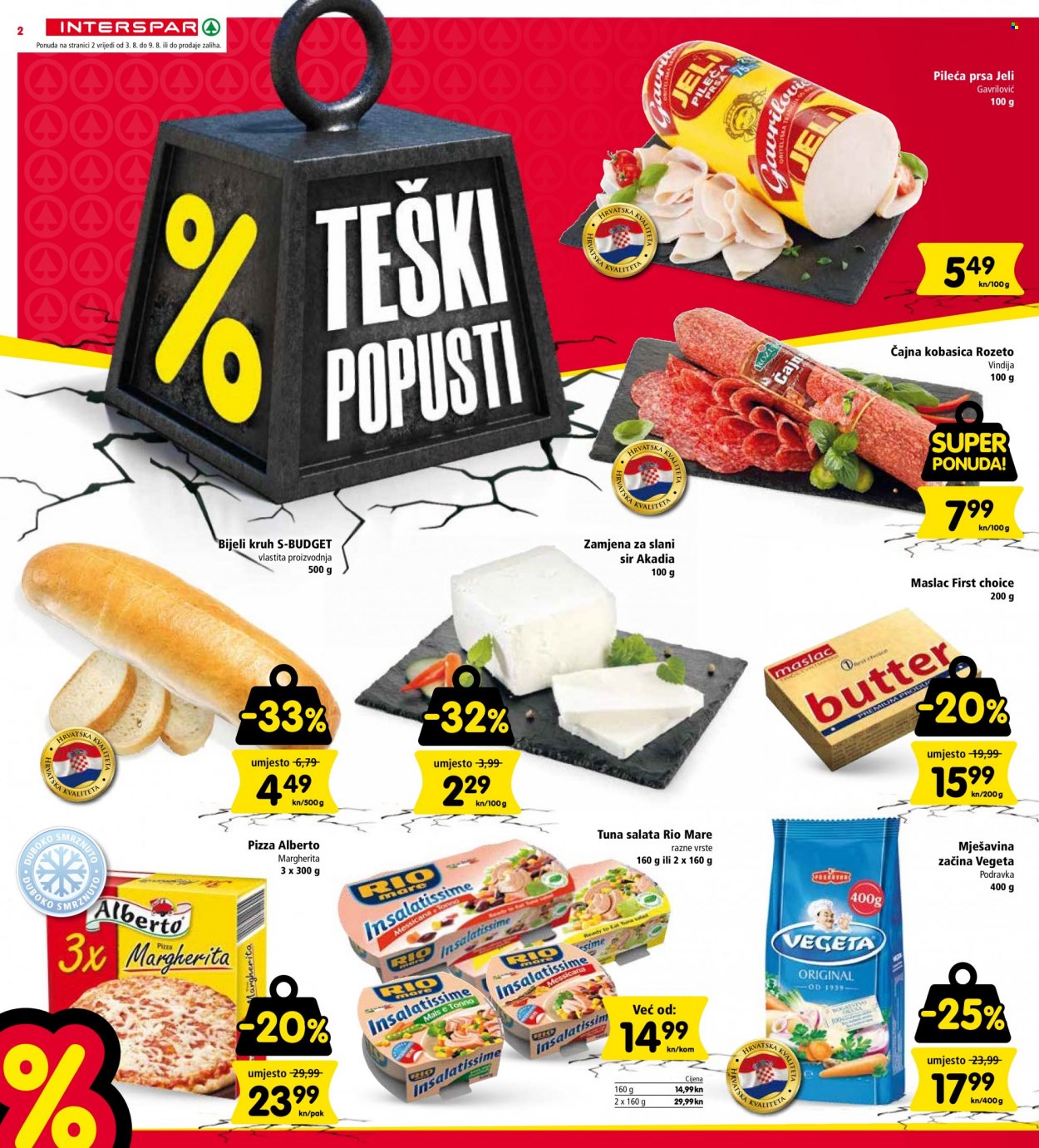 INTERSPAR katalog - 03.08.2022. - 09.08.2022. Stranica 2