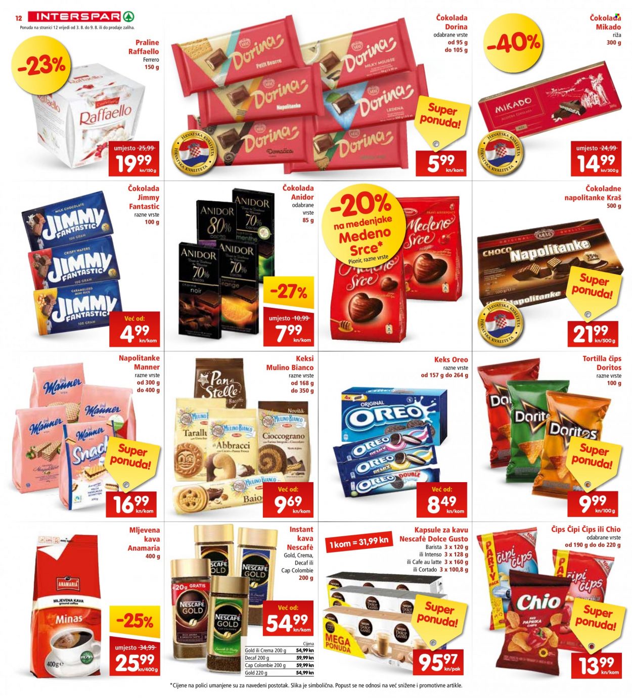 INTERSPAR katalog - 03.08.2022. - 09.08.2022. Stranica 12